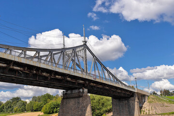 Tver. Tver region. Walk along the Volga. Views of the old Volga bridge