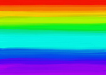 Background. Abstract oil painting on canvas. Bright large strokes on the spectrum of the rainbow. Design of your banner or screen saver for networks.