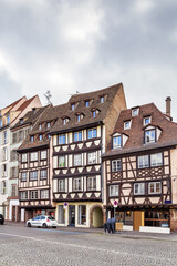Fototapeta na wymiar Street in Strasbourg, France