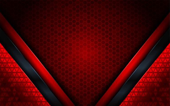 Abstract Red Technology Modern Background Design.