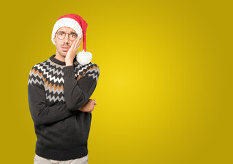 Christmas - Young man gesturing