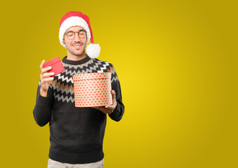 Christmas - Young man gesturing