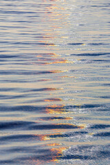 Colorful reflections in the water