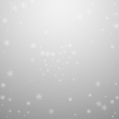 Sparse glowing snow Christmas background. Subtle f