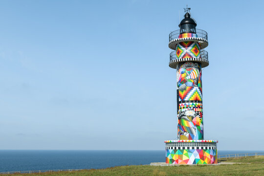 Lighthouse of Ajo Cape, Cantabrian Sea, Cantabria, Spain
