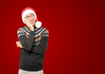 Christmas - Young man gesturing