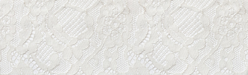 Closeup of white lace