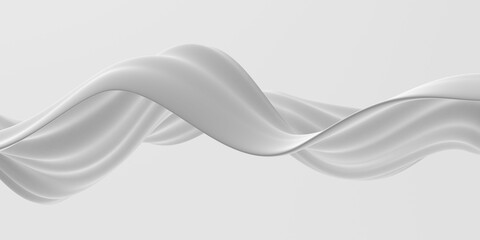 White abstract liquid wavy background