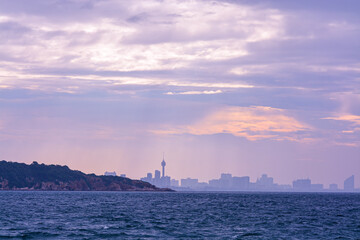 Naklejka premium Pattaya cityscape morning light. 