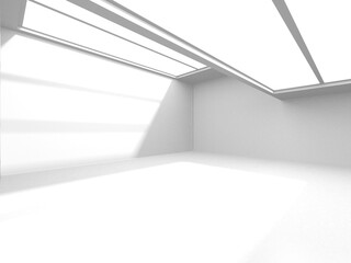 Abstract White Architecture Design Concept