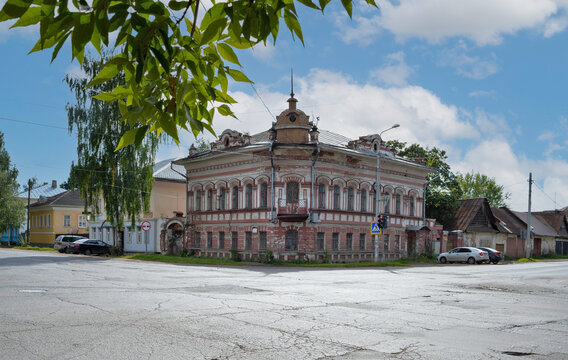 Uglich. Yaroslavl region. Vinogradov House. Monument of urban planning and architecture. 19th century.