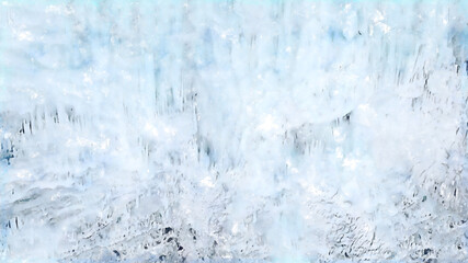 Watercolor abstract background. Winter texture. Ice and snow concept. Hand-drawn background for covers, postcards, textiles, prints.