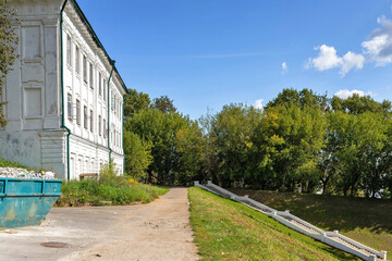 Kostroma. Central park. Stairs towards the embankment.