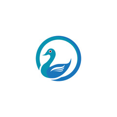 goose icon. flat illustration isolated sign symbol