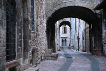 Interior detail of the medieval city of Assisi
