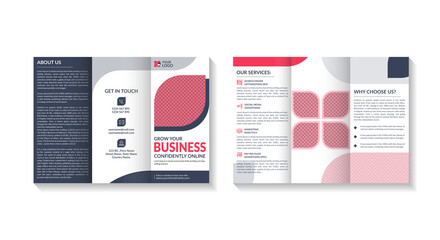 Creative and Corporate Trifold Brochure Design Vector