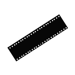 Fototapeta premium Film roll logo illustration on white background