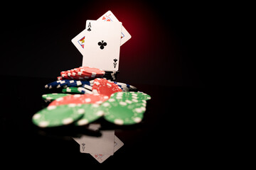 Casino Black Jack table