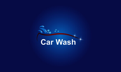 Obraz premium Car wash Logo Design Template. Creative car wash service logo design.