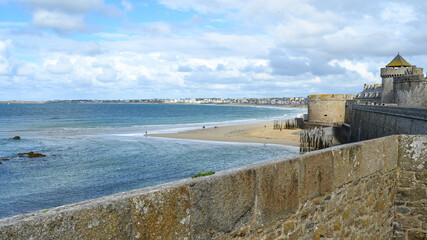 Beach view from Saint-Malo fortification