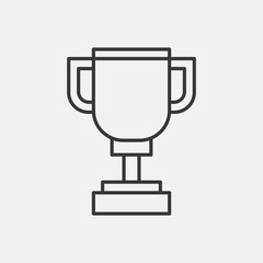 Trophy icon isolated on background. Award symbol modern, simple, vector, icon for website design, mobile app, ui. Vector Illustration