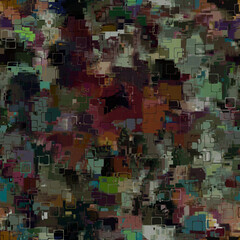 Creative art seamless pattern with different shapes and textures. Collage. textile, website, background, wallpaper.