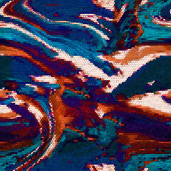 Creative art seamless pattern with different shapes and textures. Collage. textile, website, background, wallpaper.