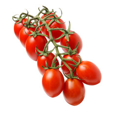 cherry tomatoes on white background 