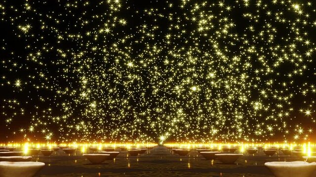 The Festival of Light Deepavali is motion footage for festival films and cinematic in celebrate scene. Also good background for scene and titles, logos.