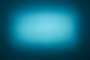 Rectangular light blue blurred cloud of light on a dark turquoise background