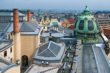 View from Powder Tower, Prague, Czech Republic, Europe