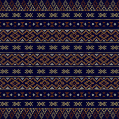 Aztec tribal seamless pattern geometric shapes. fabric design motif aztec tribal