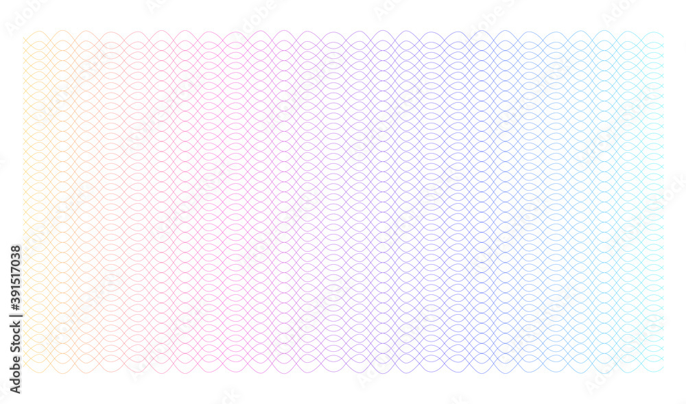 Poster soft rainbow color. linear background. design elements. poligonal lines. guilloche