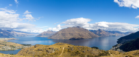 Panoramic View from Queenstown Hill, New Zealand