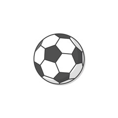 Naklejka premium Soccer Ball Vector Icon Illustration. Football Symbol