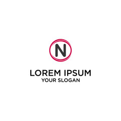Initials N logo with modern concept for company