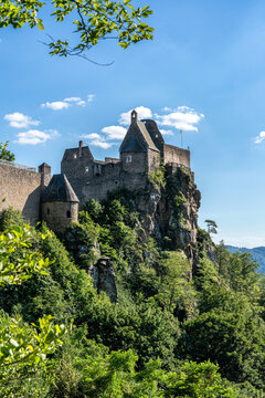 Scenic View of the Castle Aggstein in Lower Austria