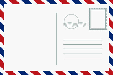 Travel postcard blank