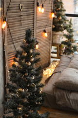 christmas tree with candles