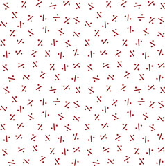 Percent seamless vector pattern. Red discount signs % on white background. Endless backdrop for sale advertising, flyer, banner, cards. Texture for textiles, wallpaper design.