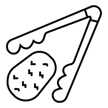 Vector hand drawn potato outline doodle icon