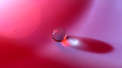 Colorful soothing sphere red