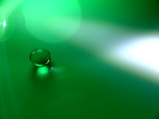 Colorful soothing sphere green