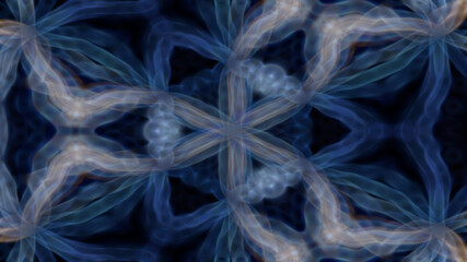Abstract neon blurry patterned symmetrical background.