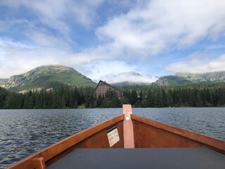 lake and mountains