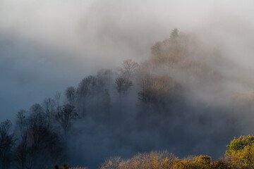 Blick ins Neuffener Tal - November 2020 - Herbstsichten - Morgenstund / Goldene Stunde