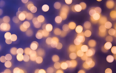 Obraz premium blurred many of bokeh photography in abstract background yellow color theme photo taken from led panel