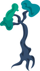 Obraz premium tree illustration transparent vector isolated art