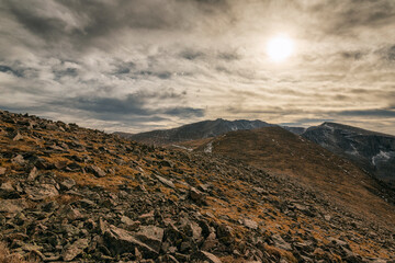 Evening Sun over Mount Evans, Colorado