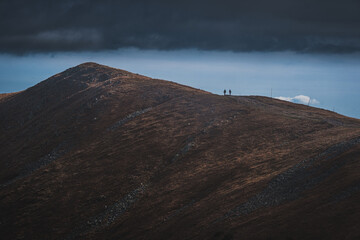 tourists on the hill